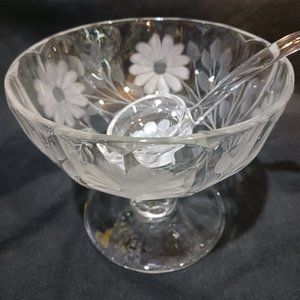 Etched condiment bowl